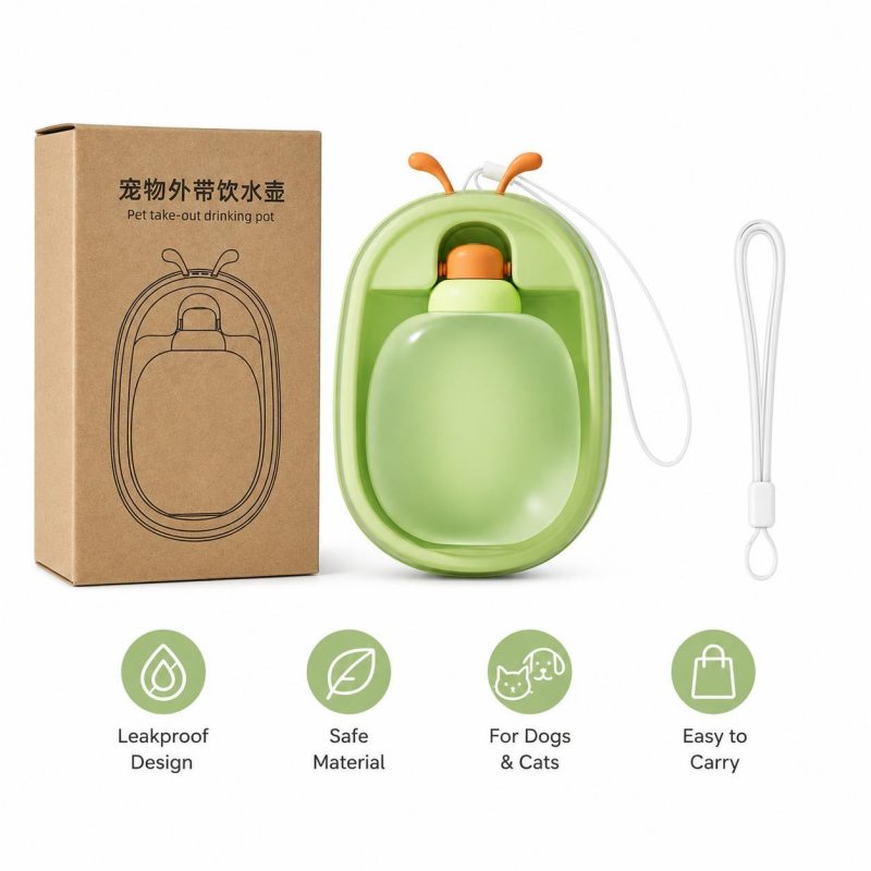 Leak-proof travel water bottle for dogs